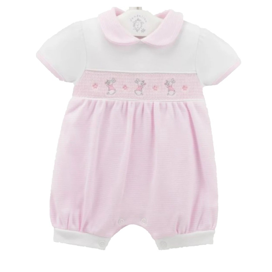 Pink Peter Rabbit Inspired Romper Suit