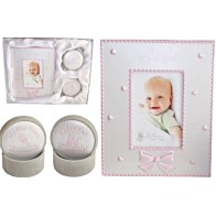 "It's A Girl" Picture Keepsake  - My First Curl Tooth - Gift Set