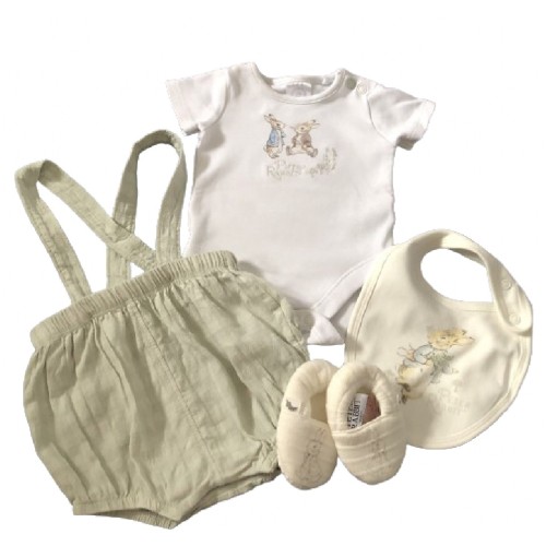 Peter Rabbit  Dungaree And Shoe Set