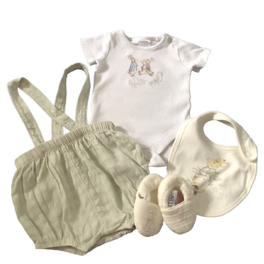 Peter Rabbit  Dungaree And Shoe Set