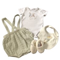 Peter Rabbit  Dungaree And Shoe Set