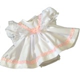 White Spot Lace Dress with Matching Knickers