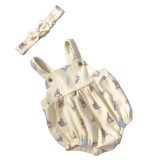 Peter Rabbit Pattern Romper And Headband Set
