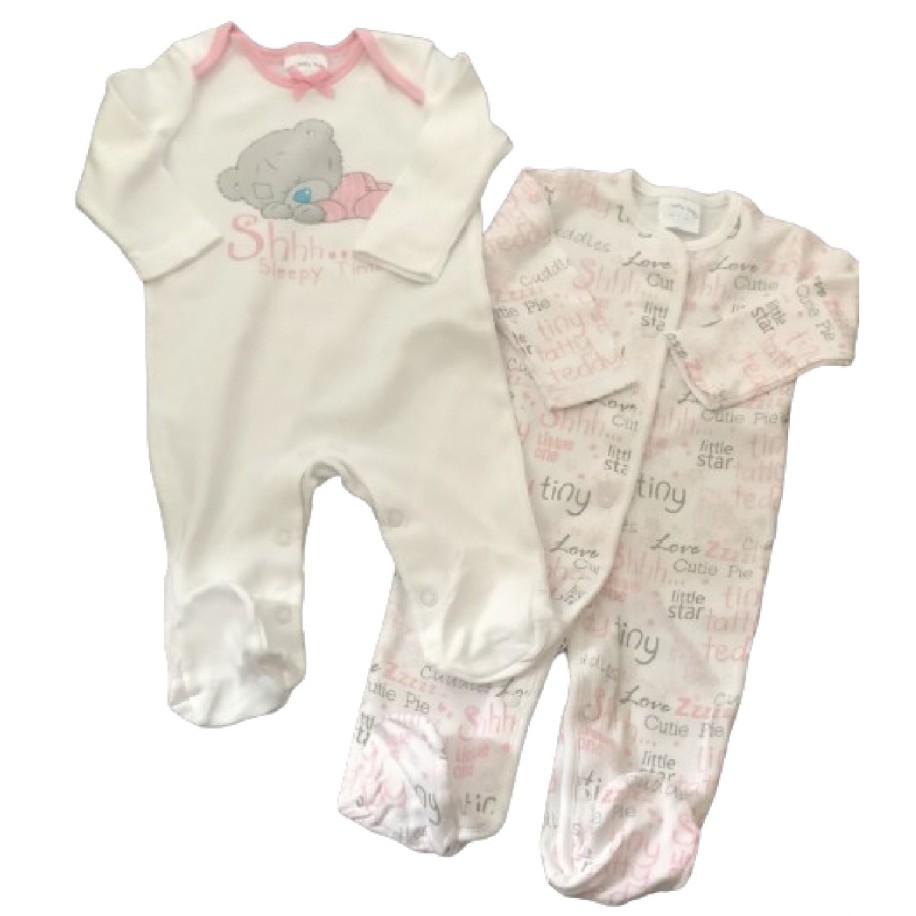 Tiny Tatty Ted 2 Sleepsuits