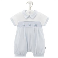 Little Tractor Smocked Romper