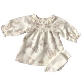 Cream Print Peter Rabbit And tights