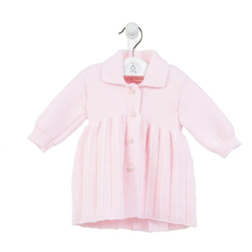 Pink Pearl Button Coat