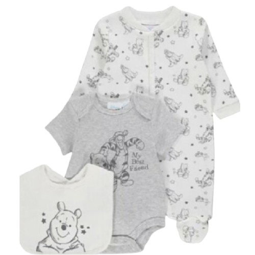 Disney Winnie the Pooh Sleepsuit 3 Piece Set