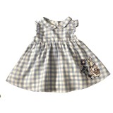 Peter Rabbit Blue Checked Dress And Cream Cardigan