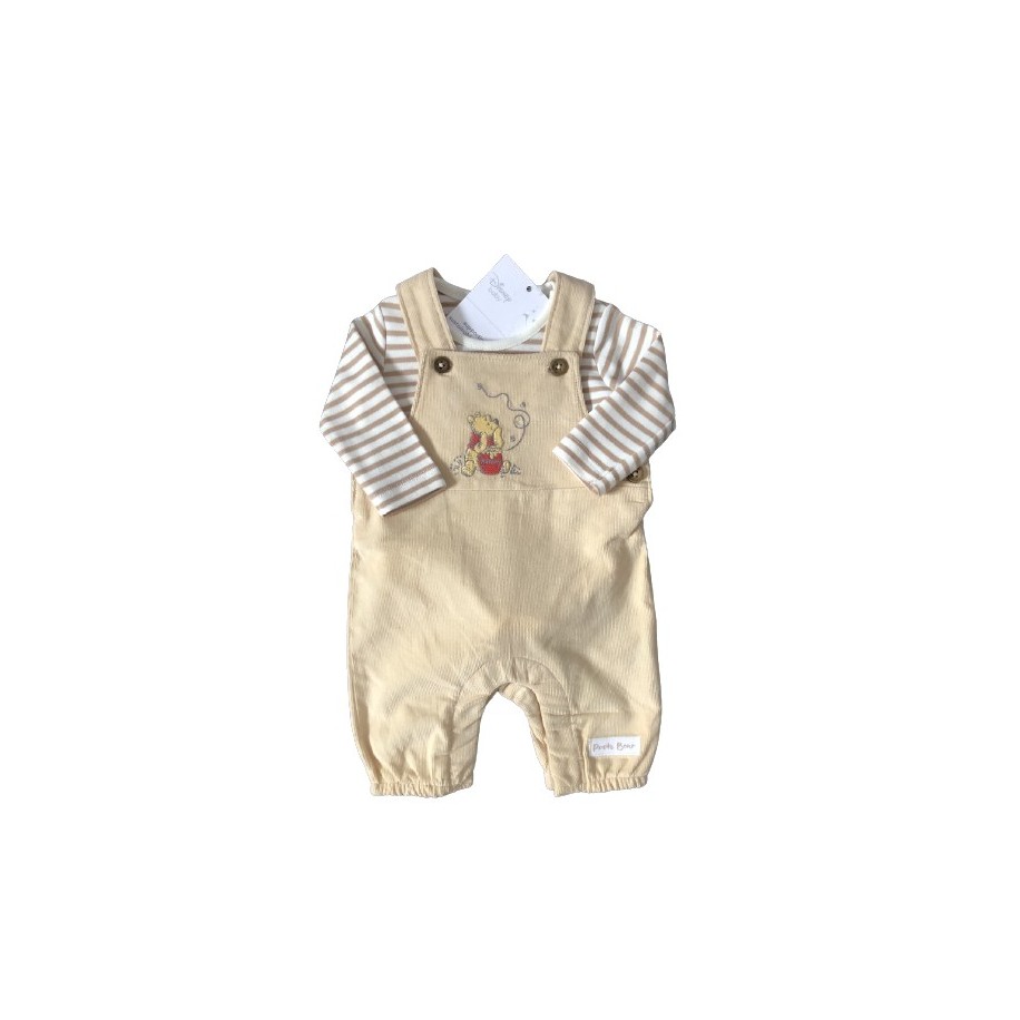 Baby Boys Winnie The Pooh 2 Piece Dungaree Set