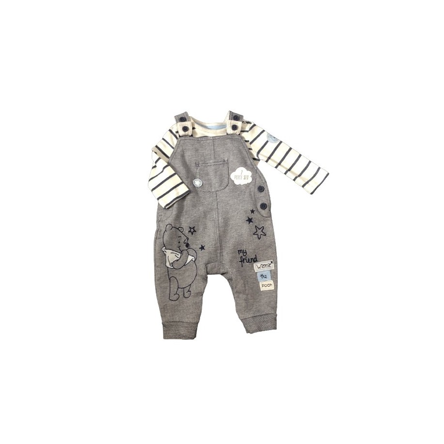 Winnie The Pooh Navy Dungarees Set