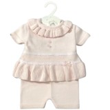 Baby Girls Luxury Pink Top And Bloomers