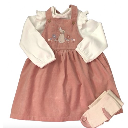Peter Rabbit Dress/Top/Tights Set