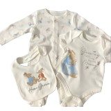 Peter Rabbit 3 Piece Set Sleepsuit