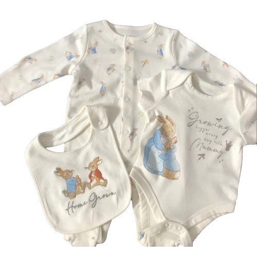 Peter Rabbit 3 Piece Set Sleepsuit