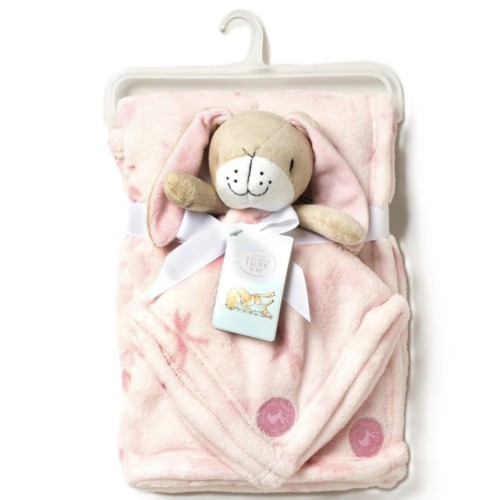 Baby Pink Guess How Much I Love You Blanket and Comforter