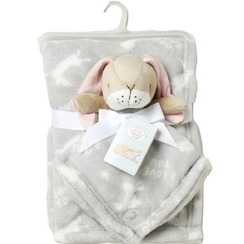 Grey /White Guess How Much I Love You Blanket and Comforter