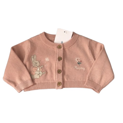 Peter Rabbit Knitted Coral Cardigan