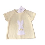 Lemon Knitted Bunny Top And Knicker Set
