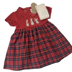 Peter Rabbit Red Dress and Tights