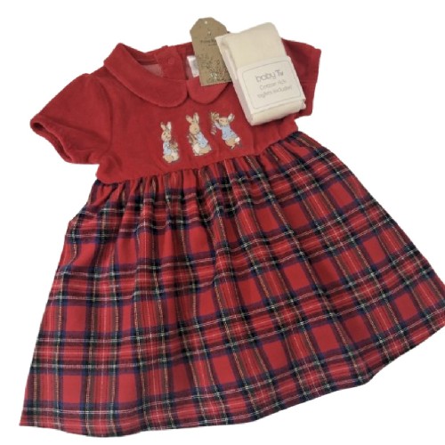 Peter Rabbit Red Dress and Tights