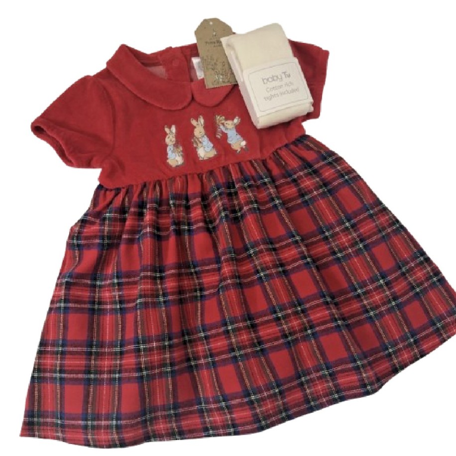 Peter Rabbit Red Dress and Tights
