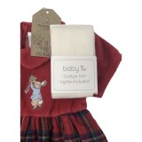 Peter Rabbit Red Dress and Tights