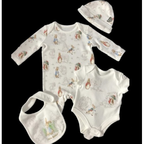 Peter Rabbit Sleepsuit 4 Piece Starter Set Baby