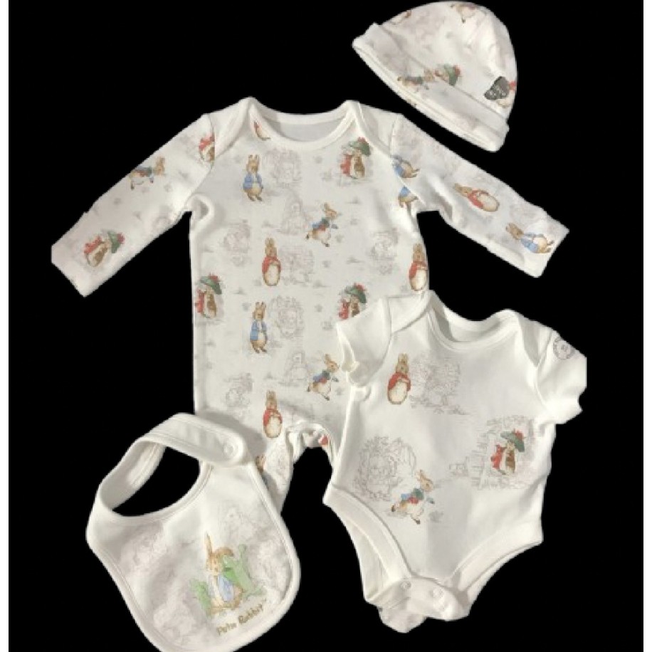 Peter Rabbit Sleepsuit 4 Piece Starter Set Baby
