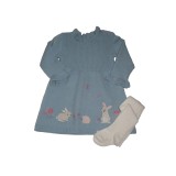 Knitted Rabbit Dress &amp; Tights