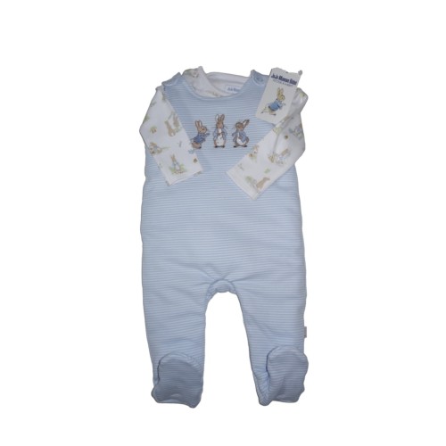 Peter Rabbit Striped  Dungarees Set
