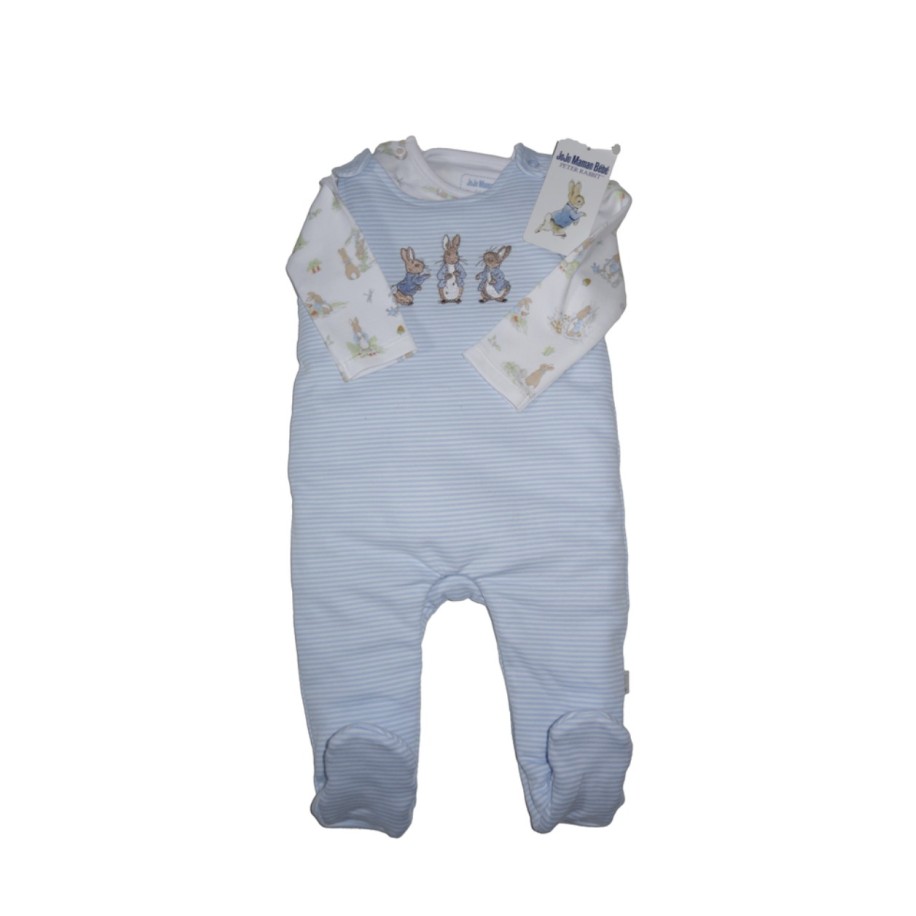 Peter Rabbit Striped  Dungarees Set