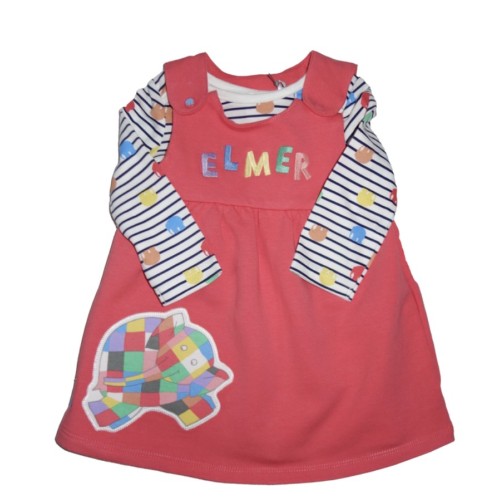 Orange Elmer Pinafore Dress