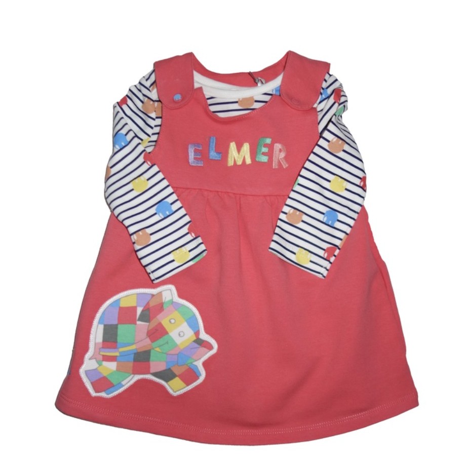 Orange Elmer Pinafore Dress