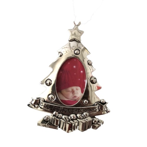 Baby's First Christmas Tree Decoration Photo Frame
