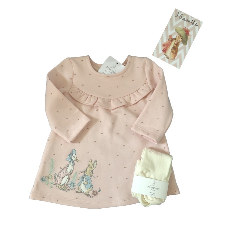 Peter Rabbit Jemima Puddleduck Dress And Tights Set