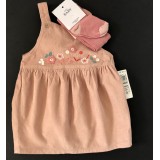 Dusty Pink Dress Top And Matching Tights