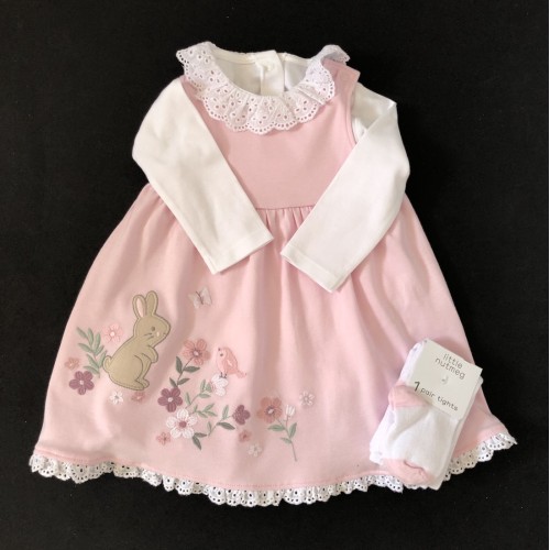 Pink Bunny Dress Set