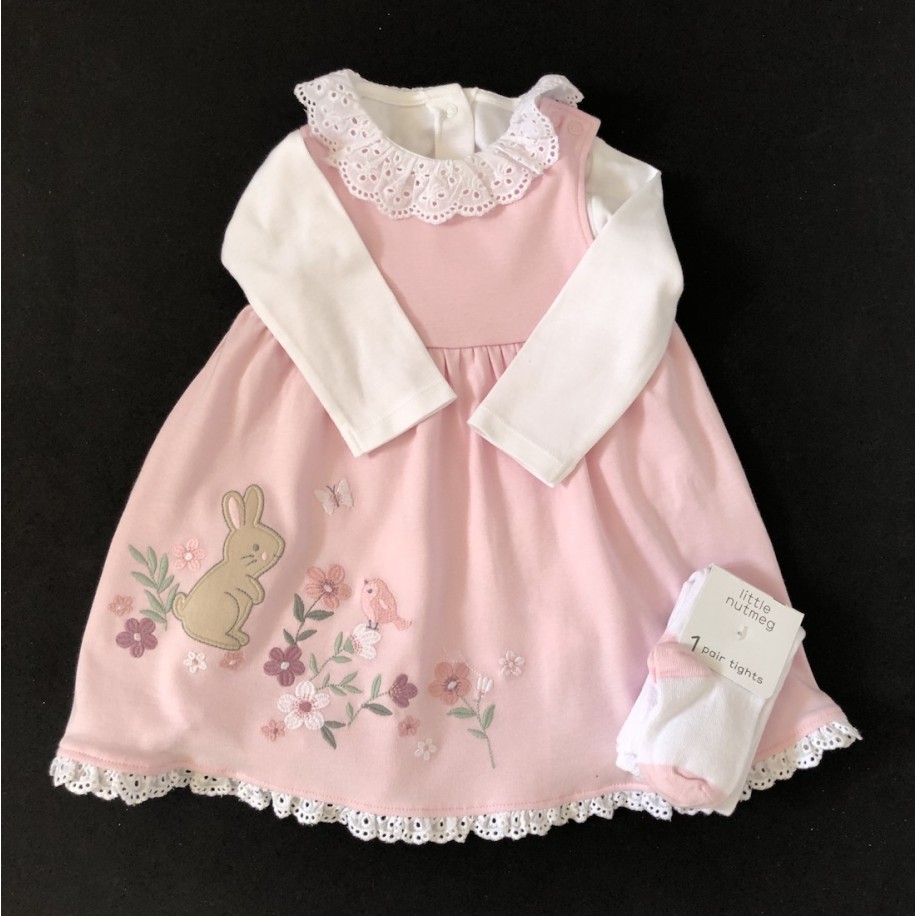 Pink Bunny Dress Set