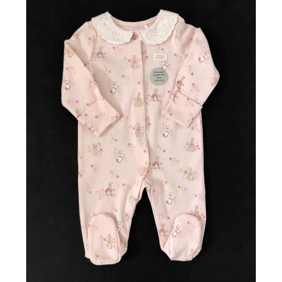 Peter Rabbit Pink  Sleepsuit