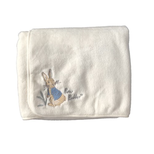 Peter Rabbit Fluffy 2 Sided Baby Blanket