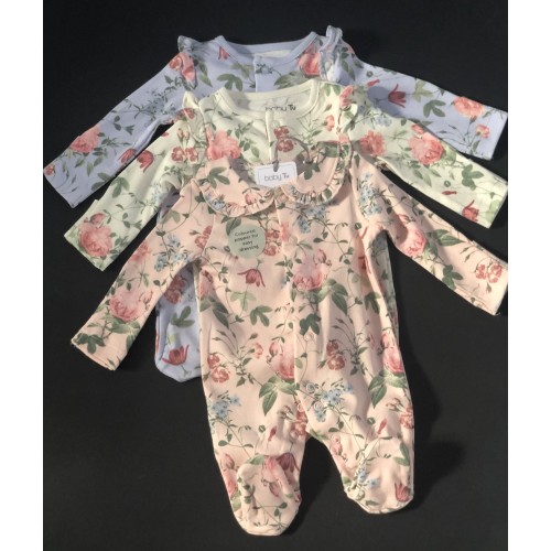 3 Set X Floral Sleepsuit