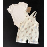 Peter Rabbit Green Dungaree Set