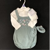Green Romper Tights Shoes Set