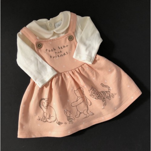 Peach Winnie The Pooh Dress