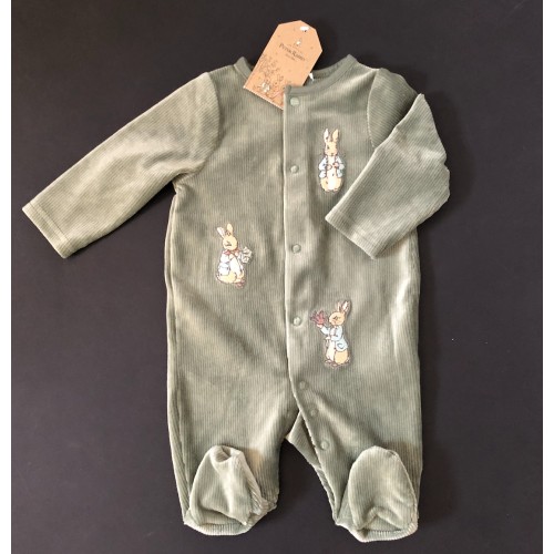 Peter Rabbit Green Sleepsuit