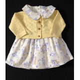 Girls Peter Rabbit Dress And Cardigan Set