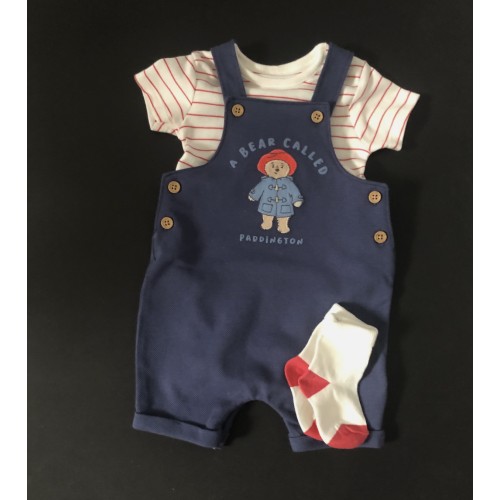 Paddington Bear Dungarees Sock Set