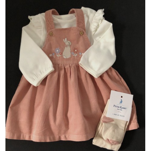 Peter Rabbit Pinafore Dress Set