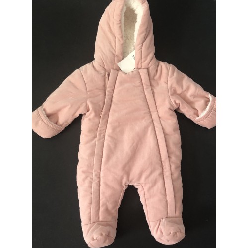 Peachy Pink Padded Snowsuit